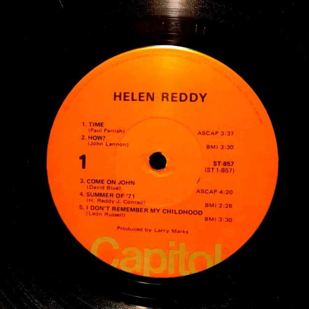 Helen Reddy Vinyl Record Album 1971 LP Capital ST-857 - Picture 3 of 4